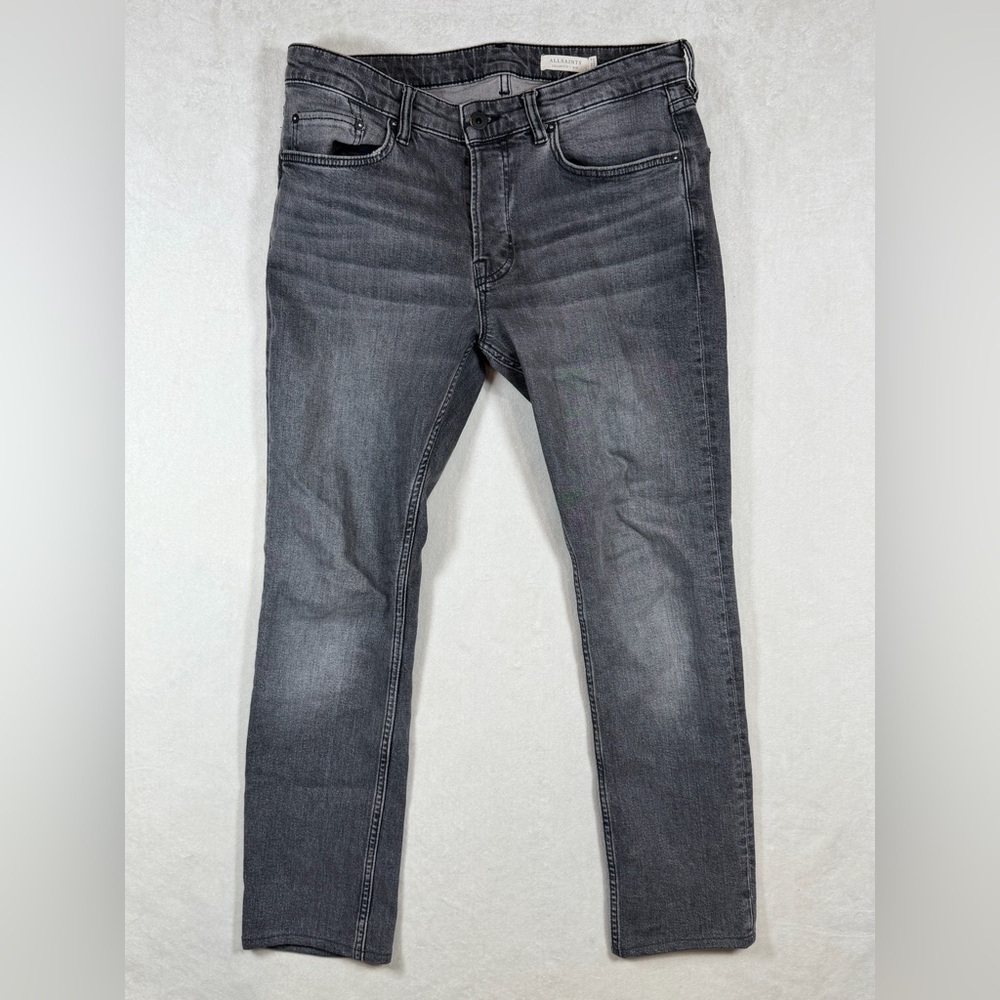 Women’s All Saints Size 30 Cigarette Charcoal Slim Jeans